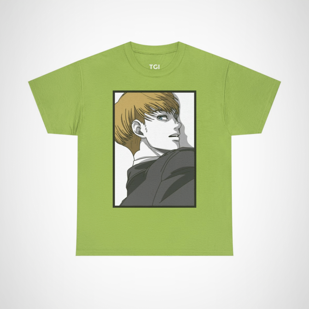 Anime Character T-Shirt - Stylish Design for Anime Fans Kiwi colour