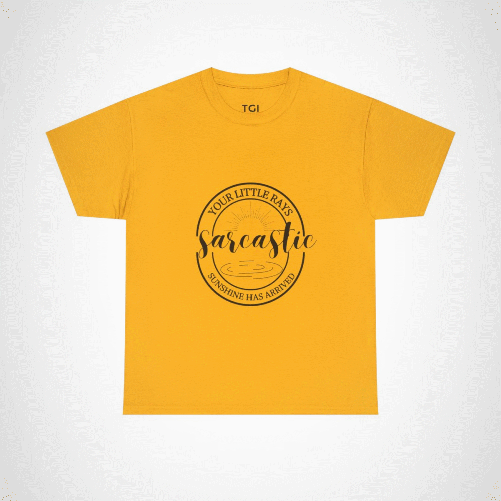 Creative graphic t-shirt for artists showcasing artistic expression Gold colour