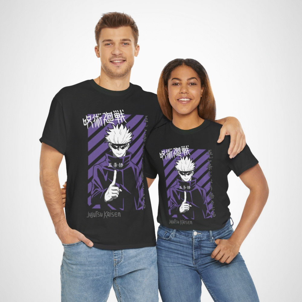 Jujutsu Kaisen Gojo Satoru T-Shirt design featuring anime character