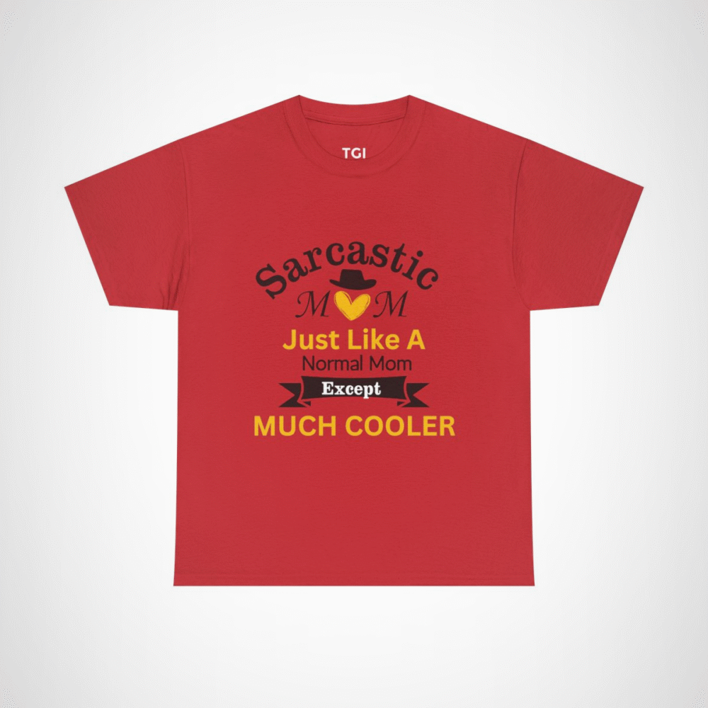 Just Like A Heart Except Much Cooler T-Shirt - playful and unique design Red colour
