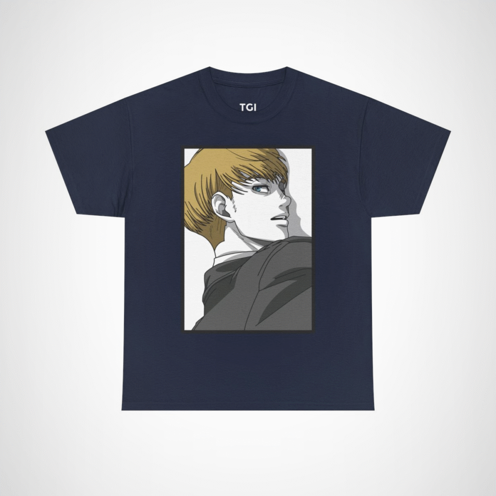 Anime Character T-Shirt - Stylish Design for Anime Fans Navy colour