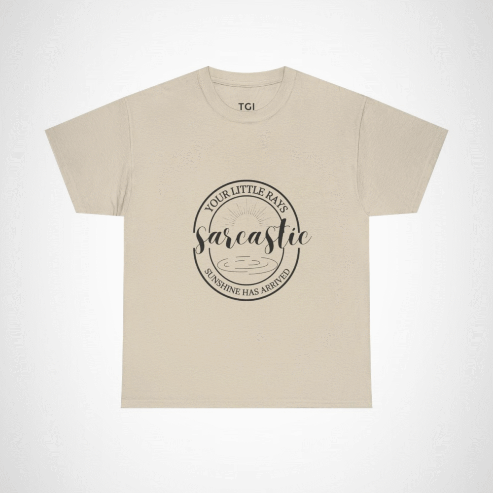 Creative graphic t-shirt for artists showcasing artistic expression Sand colour