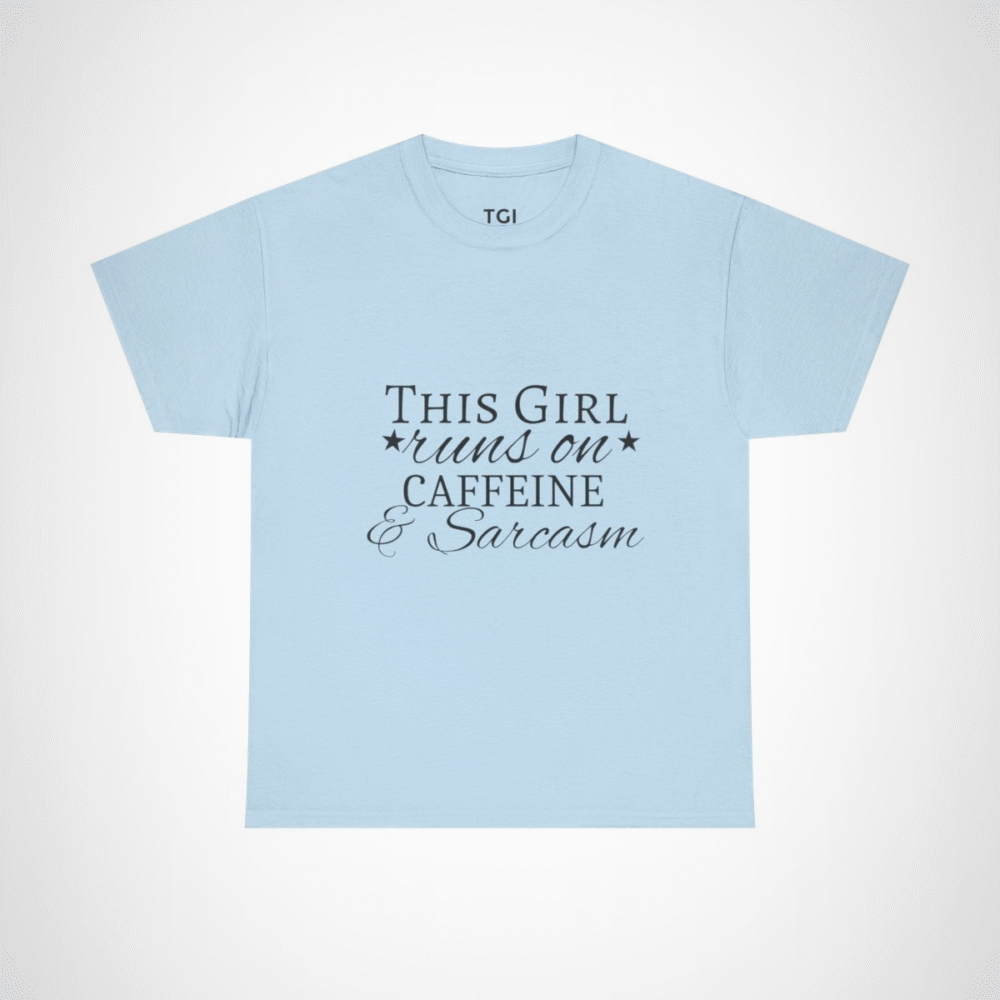 Artistic Graphic Tee for art lovers featuring a unique design Light Blue colour