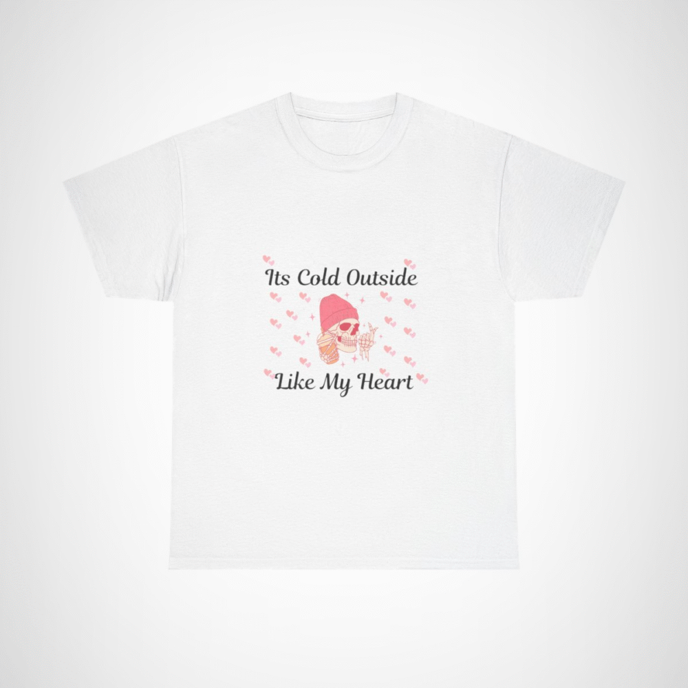Edgy skull graphic tee with ice cream and beanie design White colour